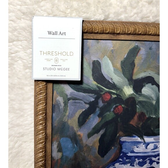 16x20 Ginger Jar Still Life Framed Wall Art Threshold Studio McGee NEW - Picture 5 of 6